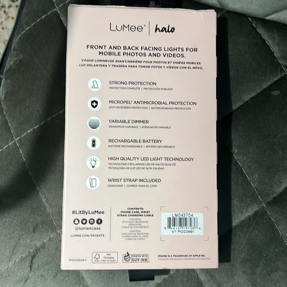 Lumee x Paris Hilton halo iPhone 12 / iPhone 12 Pro case new in box - Picture 3 of 4
